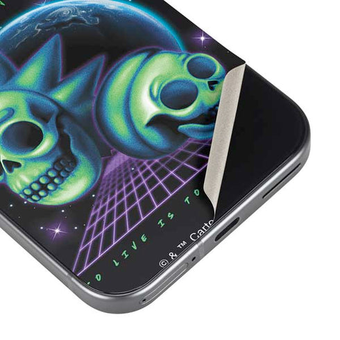Adult Swim Rick and Morty Neon Skulls Google Pixel 9 Skin